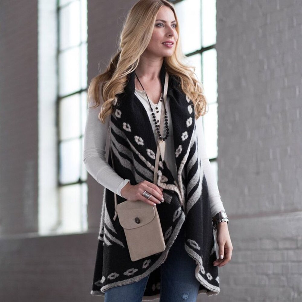Italian Wool Blend Phoenix rising Vest by Ryan Michael